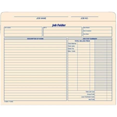 Tops Job Folder Jacket Envelopes- Manila Tag- 20 EA per PK 3440